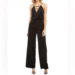 Waif Posie velvet jumpsuit